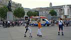 Skaters Strut in Trafalgar