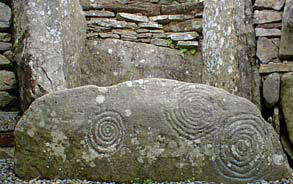 Sill stone in front of Right Hand Chamber