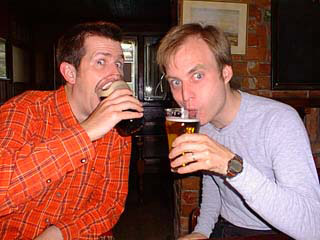 Carefree drinkin' - Ian and Henry