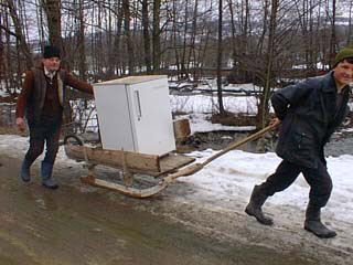 Moving a refridgerator