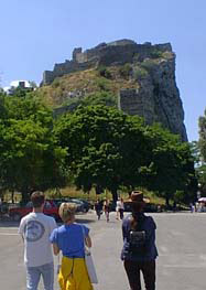 Approaching Devin Castle