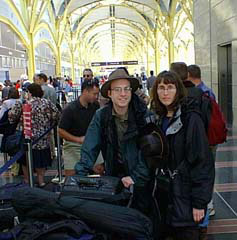 Washington National Airport with our Stuff